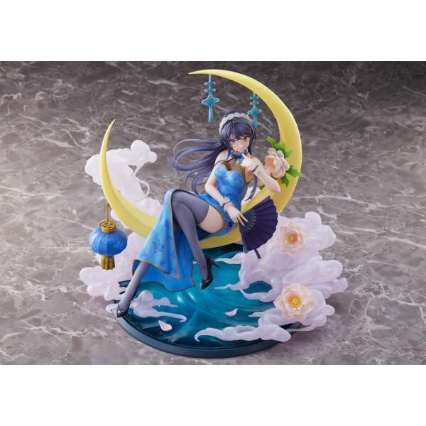 Estatua Mai Sakurajima Rascal Does Not Dream of Bunny Girl Senpai PVC 1/7 Chinese Dress Ver. 25 cm - Collector4u.com