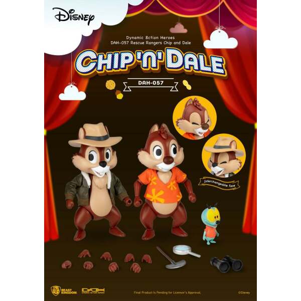 Figura Dynamic 8ction Heroes 1/9 Chip & Dale Chip y Chop: Guardianes rescatadores 10 cm - Collector4u.com