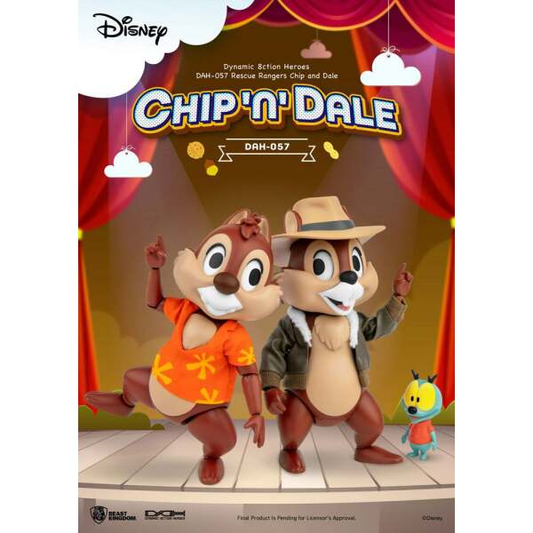 Figura Dynamic 8ction Heroes 1 9 Chip Dale Chip Y Chop Guardianes Rescatadores 10 Cm