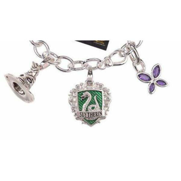 Brazalete Tierra Media plateado Lumos Slytherin Harry Potter - Collector4u.com