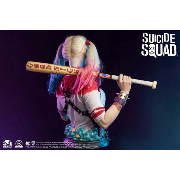 Busto tamaño real Harley Quinn Escuadrón Suicida 77 cm - Collector4u.com