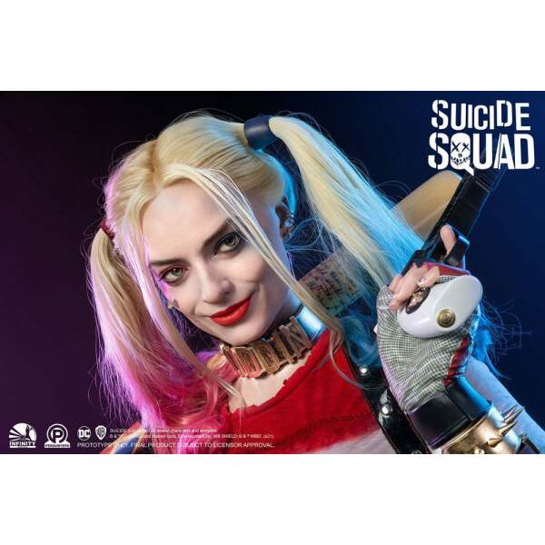 Busto tamaño real Harley Quinn Escuadrón Suicida 77 cm - Collector4u.com