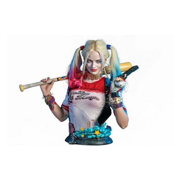 Busto tamaño real Harley Quinn Escuadrón Suicida 77 cm - Collector4u.com