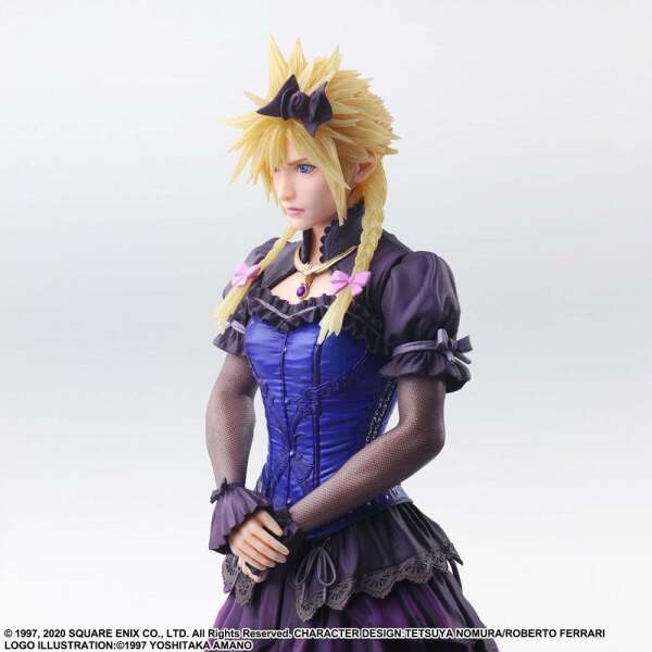 Estatua Cloud Strife Dress Final Fantasy VII Remake Static Arts Gallery Ver. 28 cm - Collector4u.com