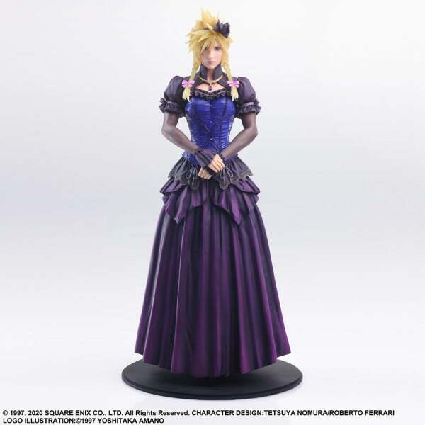 Estatua Cloud Strife Dress Final Fantasy VII Remake Static Arts Gallery Ver. 28 cm - Collector4u.com