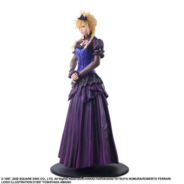 Estatua Cloud Strife Dress Final Fantasy VII Remake Static Arts Gallery Ver. 28 cm - Collector4u.com