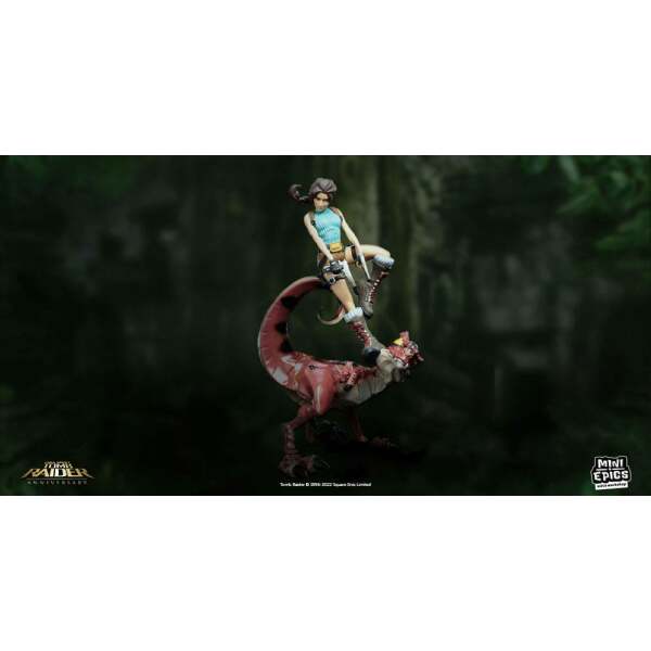 Figura Mini Epics Lara Croft Raptor Tomb Raider 24 Cm 7