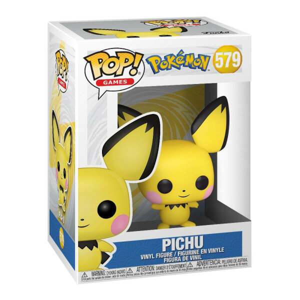 Funko Pichu EMEA Pokemon POP! Games Vinyl Figura  9 cm - Collector4u.com