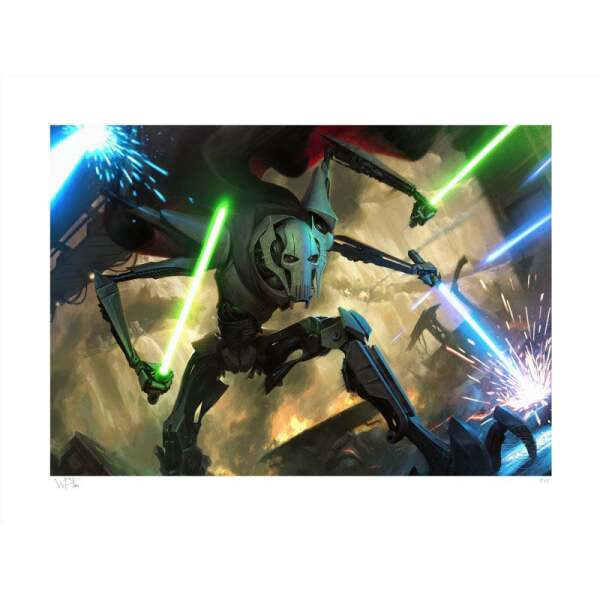 Litografia General Grievous Star Wars 46 X 61 Cm