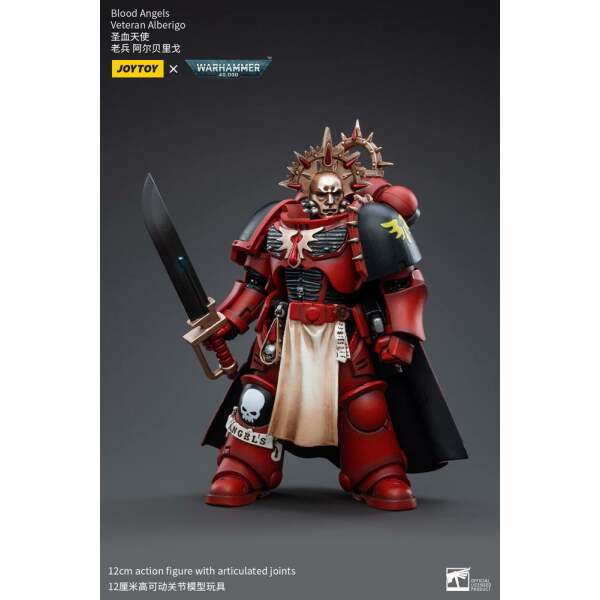 Figura 1/18 Blood Angels Veteran Alberigo Warhammer 40k 12 cm - Collector4u.com