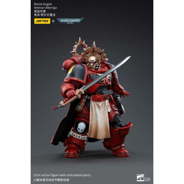 Figura 1/18 Blood Angels Veteran Alberigo Warhammer 40k 12 cm - Collector4u.com