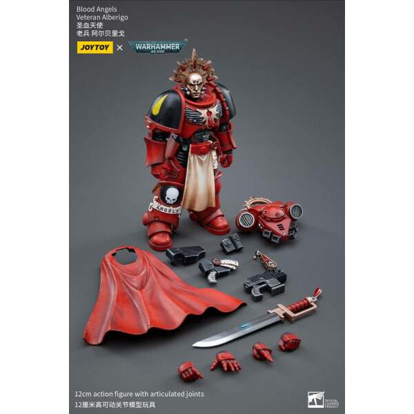 Figura 1/18 Blood Angels Veteran Alberigo Warhammer 40k 12 cm - Collector4u.com