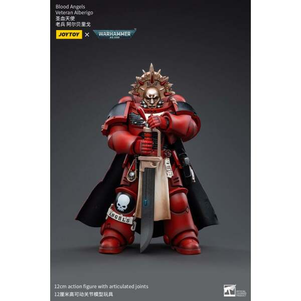 Figura 1/18 Blood Angels Veteran Alberigo Warhammer 40k 12 cm - Collector4u.com