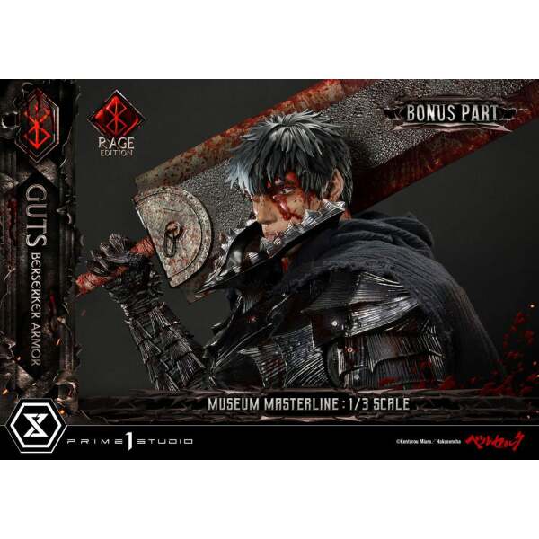 Estatua Guts Berserker Armor Rage Edition Deluxe Bonus Version Berserk Museum Masterline 1/3 121 cm - Collector4u.com