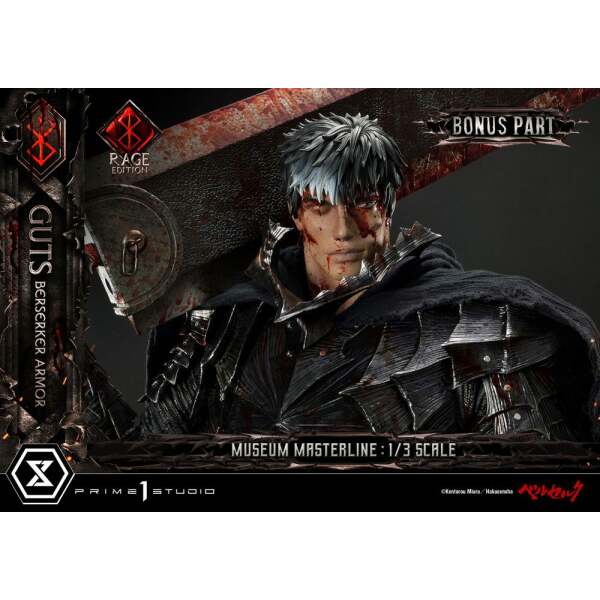 Estatua Guts Berserker Armor Rage Edition Deluxe Bonus Version Berserk Museum Masterline 1/3 121 cm - Collector4u.com