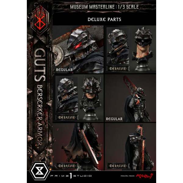 Estatua Guts Berserker Armor Rage Edition Deluxe Bonus Version Berserk Museum Masterline 1/3 121 cm - Collector4u.com