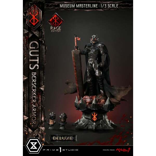 Estatua Guts Berserker Armor Rage Edition Deluxe Bonus Version Berserk Museum Masterline 1/3 121 cm - Collector4u.com