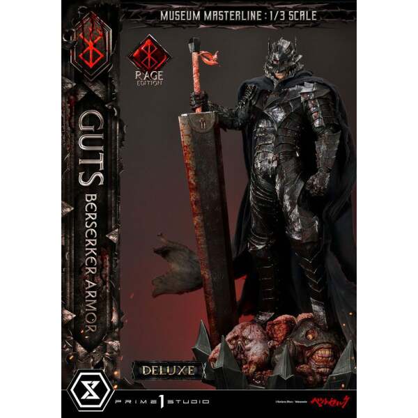 Estatua Guts Berserker Armor Rage Edition Deluxe Bonus Version Berserk Museum Masterline 1/3 121 cm - Collector4u.com