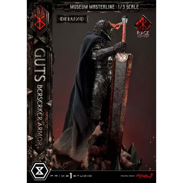 Estatua Guts Berserker Armor Rage Edition Deluxe Bonus Version Berserk Museum Masterline 1/3 121 cm - Collector4u.com