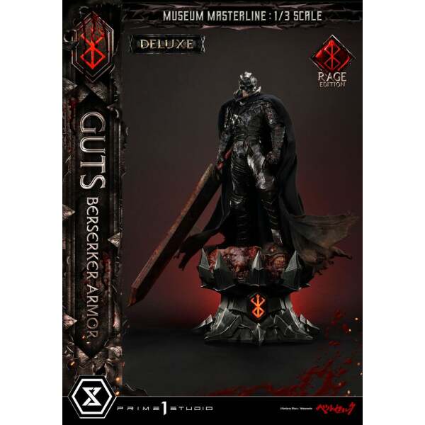 Estatua Guts Berserker Armor Rage Edition Deluxe Bonus Version Berserk Museum Masterline 1/3 121 cm - Collector4u.com