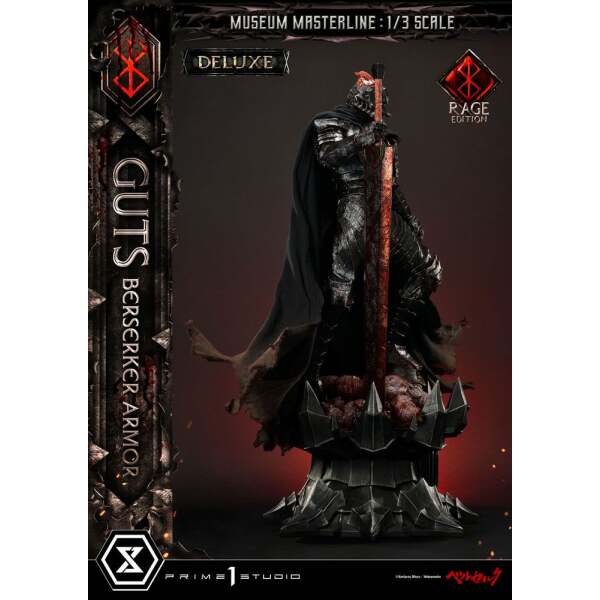 Estatua Guts Berserker Armor Rage Edition Deluxe Bonus Version Berserk Museum Masterline 1/3 121 cm - Collector4u.com