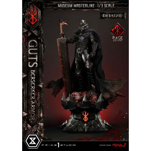 Estatua Guts Berserker Armor Rage Edition Deluxe Bonus Version Berserk Museum Masterline 1/3 121 cm - Collector4u.com