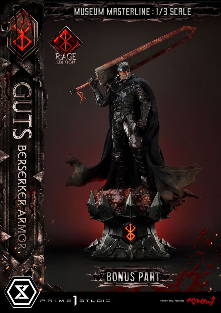 Estatua Guts Berserker Armor Rage Edition Deluxe Bonus Version Berserk Museum Masterline 1/3 121 cm