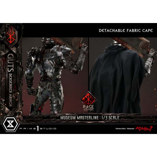 Estatua Guts Berserker Armor Rage Edition Berserk Museum Masterline 1/3 121 cm - Collector4u.com