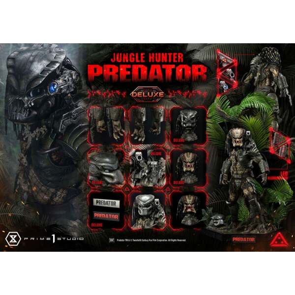 Estatua Museum Masterline 1/3 Jungle Hunter Predator Predator Deluxe Bonus Version 90 cm - Collector4u.com