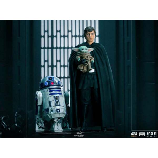 Estatua Legacy Replica 1/4 Luke Skywalker, R2-D2 & Grogu Star Wars The Mandalorian 54 cm - Collector4u.com