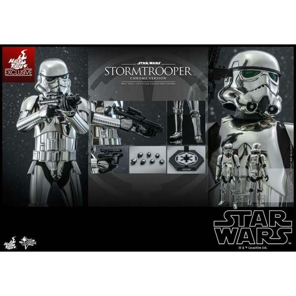 Figura Movie Masterpiece 1/6 Stormtrooper Star Wars Chrome Version 30 cm - Collector4u.com