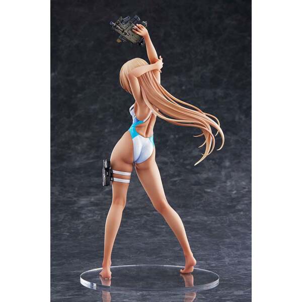 Estatua Kouhai chan of the Swim Club Blue Line Swimsuit Ver Arms Note PVC 1/7 29 cm