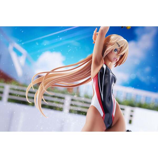 Estatua Kouhai chan of the Swim Club Red Line Swimsuit Ver Arms Note PVC 1/7 29 cm