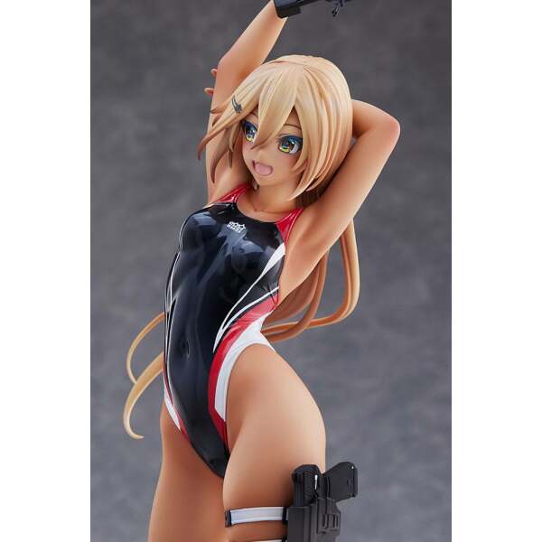 Estatua Kouhai chan of the Swim Club Red Line Swimsuit Ver Arms Note PVC 1/7 29 cm