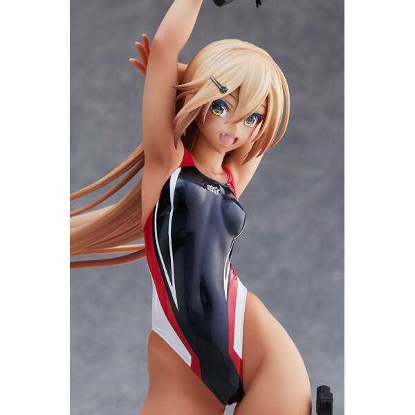 Estatua Kouhai chan of the Swim Club Red Line Swimsuit Ver Arms Note PVC 1/7 29 cm