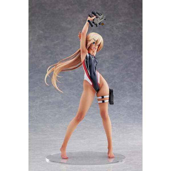 Estatua Kouhai chan of the Swim Club Red Line Swimsuit Ver Arms Note PVC 1/7 29 cm