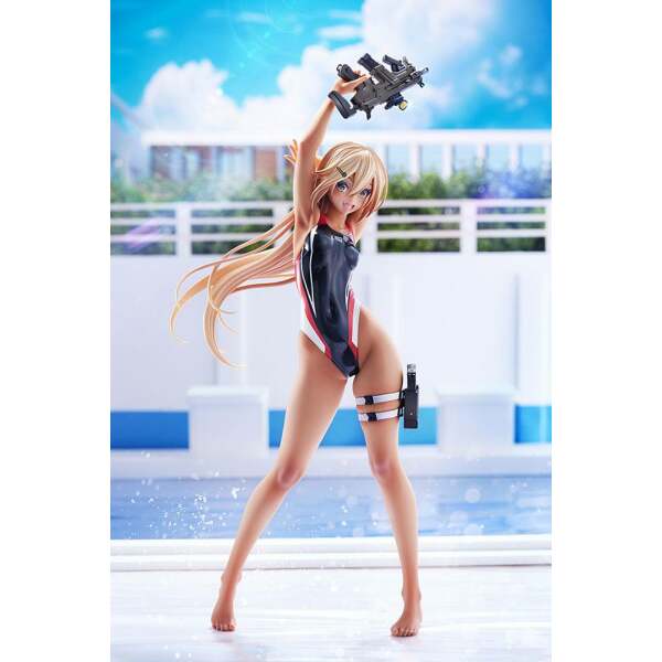 Estatua Kouhai chan of the Swim Club Red Line Swimsuit Ver Arms Note PVC 1/7 29 cm