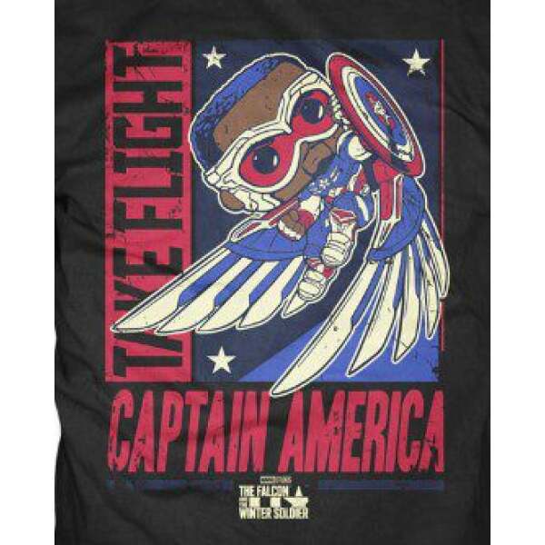 Camiseta Falcon Propoganda Poster talla L Marvel Loose POP! Tees - Collector4u.com