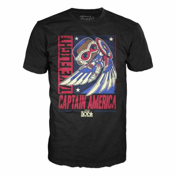 Camiseta Falcon Propoganda Poster Talla Xl Marvel Loose Pop Tees 2