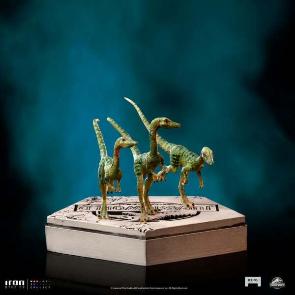 Estatua Compsognathus Jurassic World Icons 5 cm - Collector4u.com