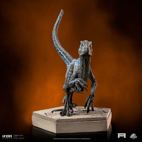 Estatua Velociraptor Blue Jurassic World Icons 9 cm - Collector4u.com