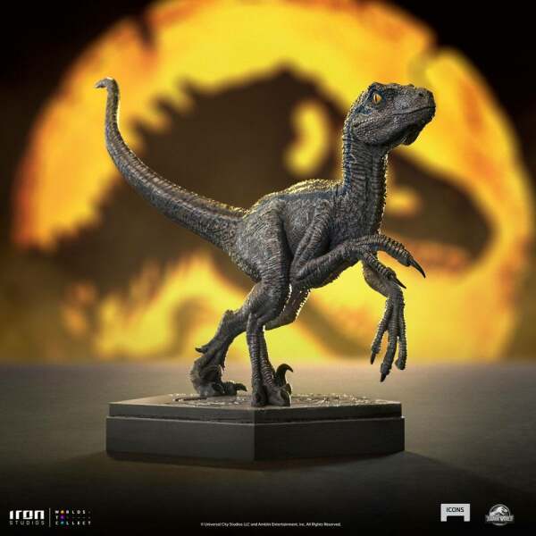 Estatua Velociraptor Blue Jurassic World Icons 9 cm - Collector4u.com