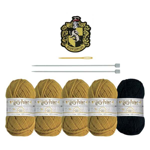 Kit de Costura Bufanda Infinita Hufflepuff Harry Potter - Collector4u.com