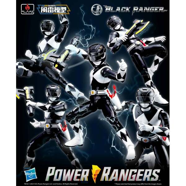 Maqueta Furai Model Plastic Model Kit Black Ranger Power Rangers 13 cm - Collector4u.com