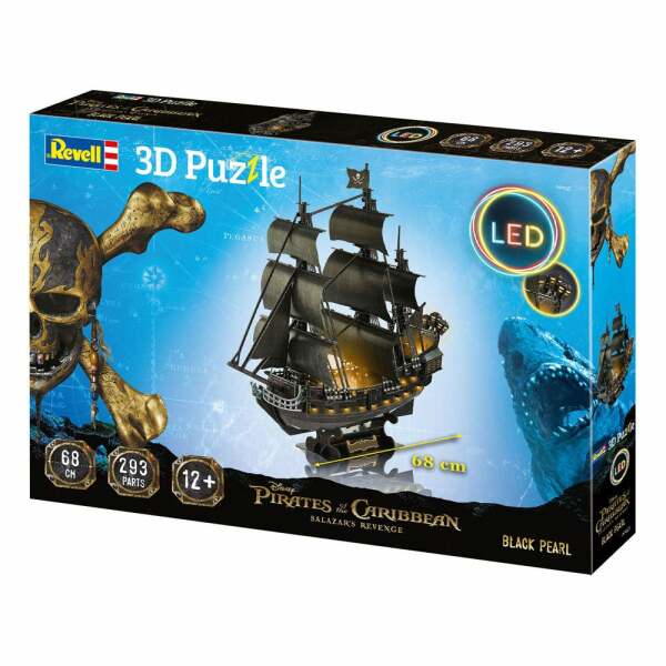 Puzzle 3D Black Pearl LED Edition Piratas del Caribe: La venganza de Salazar - Collector4u.com