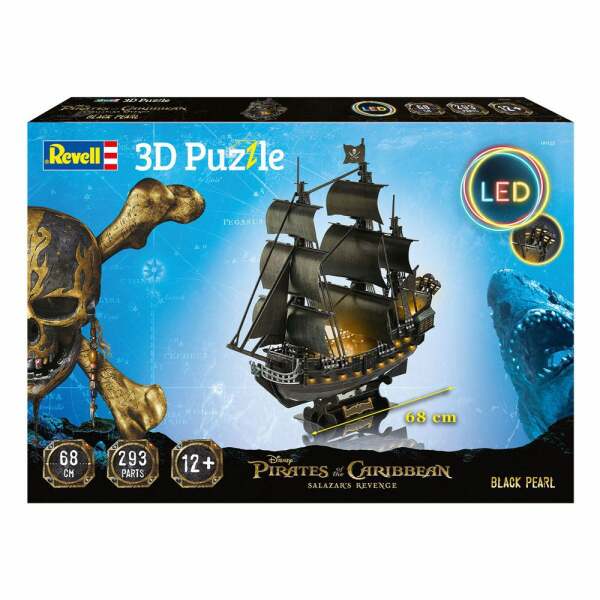 Puzzle 3D Black Pearl LED Edition Piratas del Caribe: La venganza de Salazar - Collector4u.com