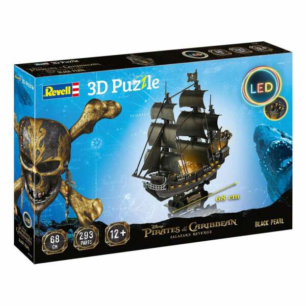 Puzzle 3D Black Pearl LED Edition Piratas del Caribe: La venganza de Salazar - Collector4u.com