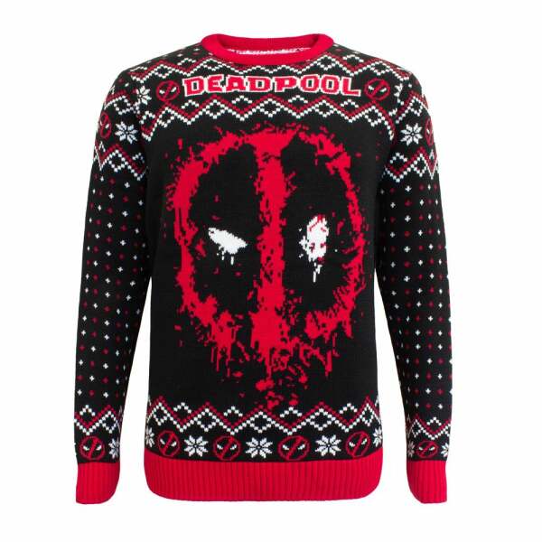 Sueter Christmas Jumper Deadpool Sweatshirt Talla S