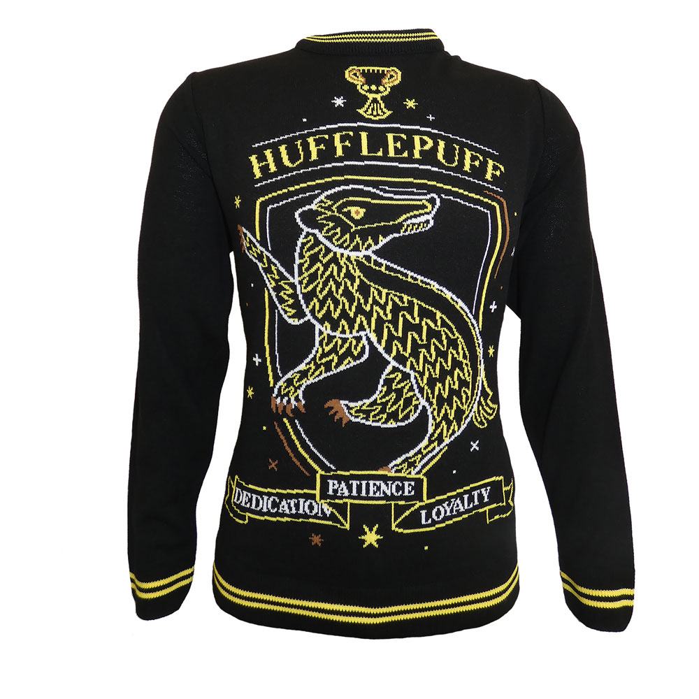 Suéter Christmas Jumper Hufflepuff Harry Potter talla L