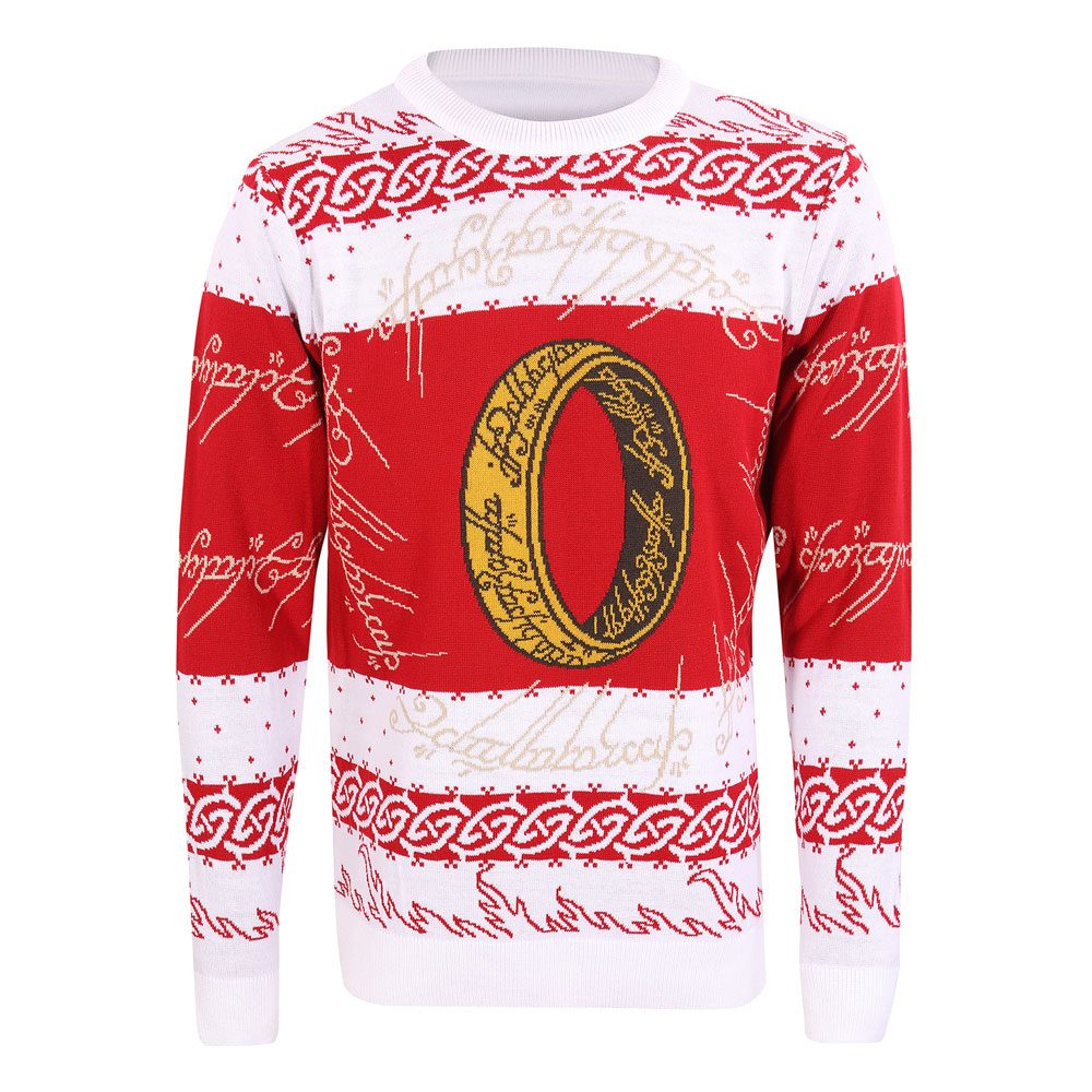 Suéter Christmas Jumper Ring El Señor de los Anillos talla S